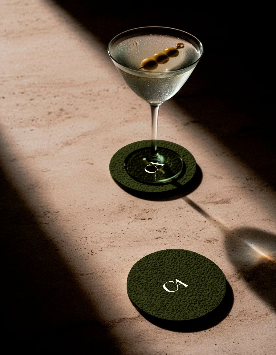 Martini on a Casa Atlas coaster
