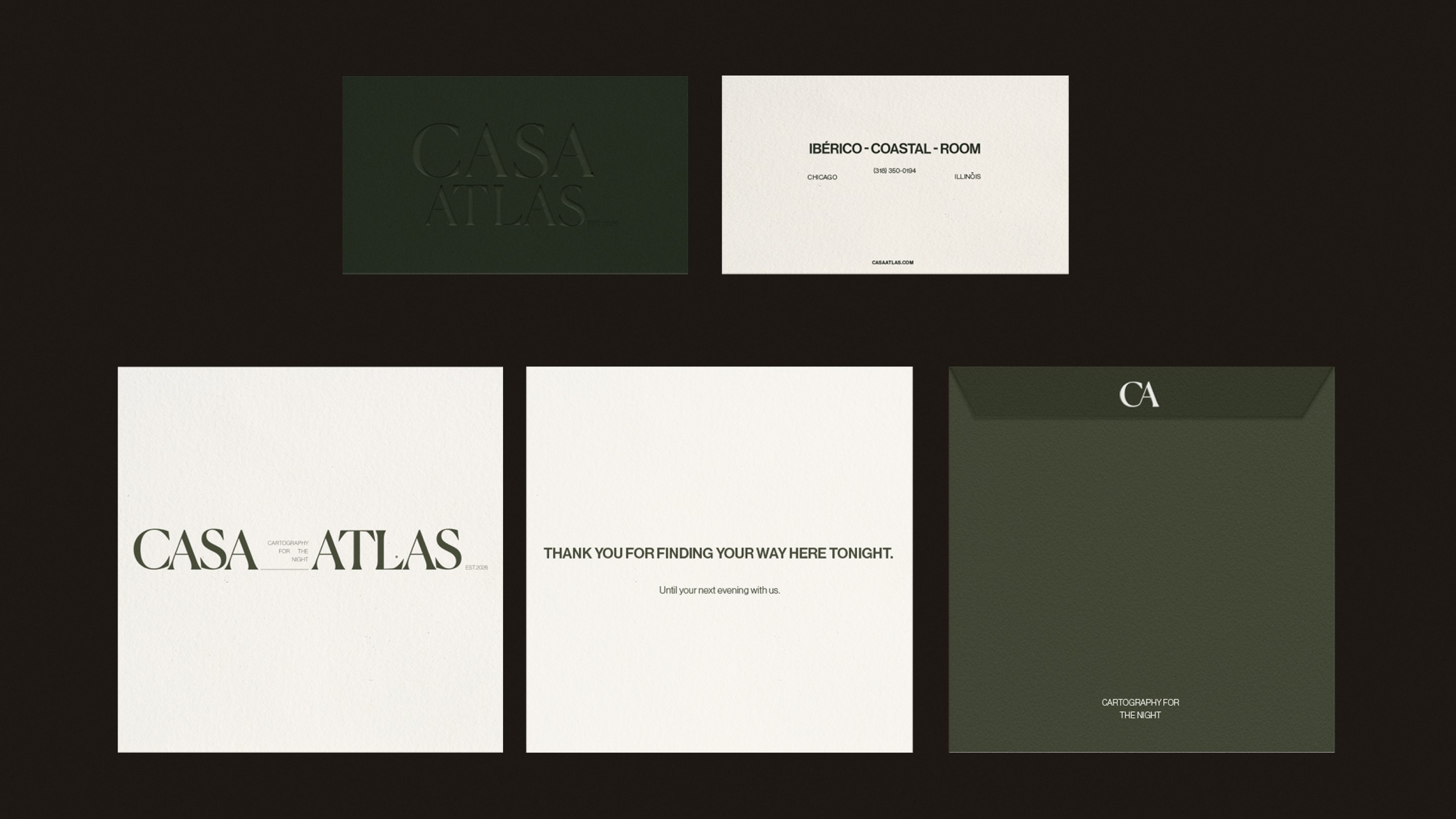 Casa Atlas stationery set