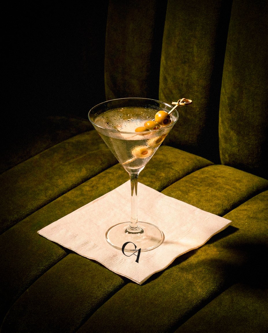 Martini on a Casa Atlas napkin