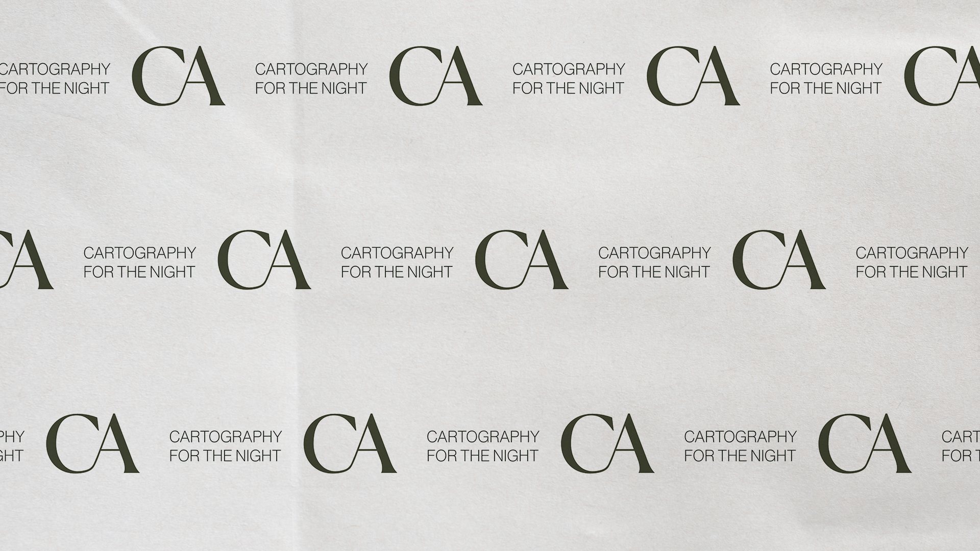 Casa Atlas monogram pattern on waxed paper