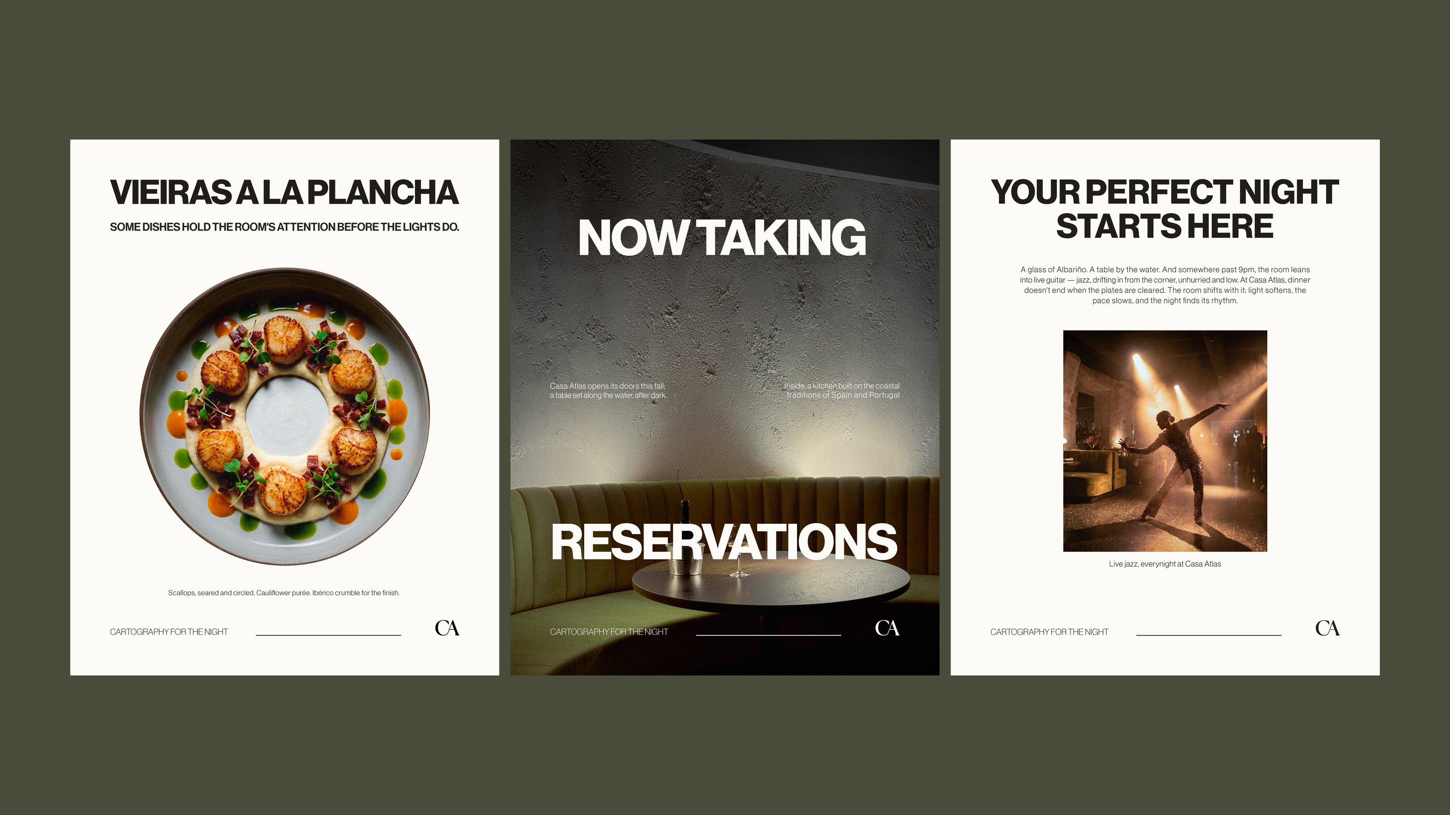 Three Casa Atlas social posts