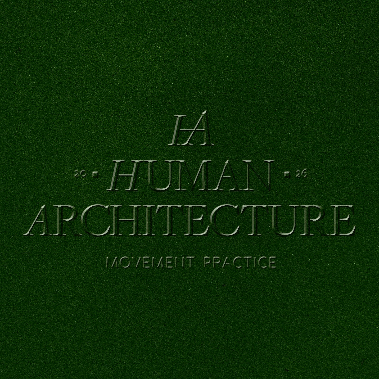 Embossed Human Architecture full lockup
